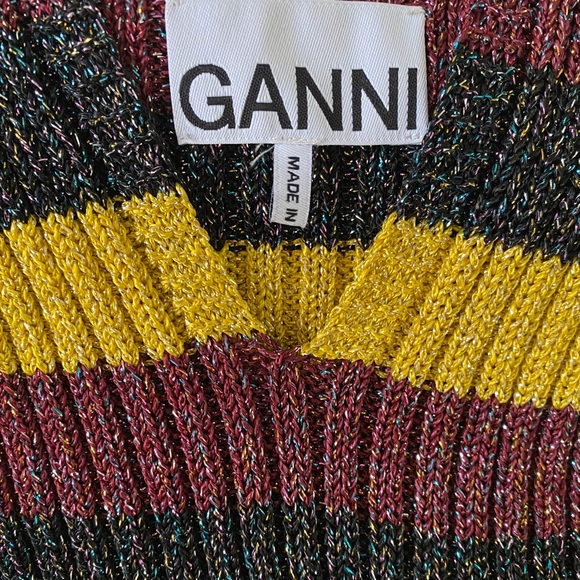 Ganni sparkle knitted tank top size small - Picture 3 of 3